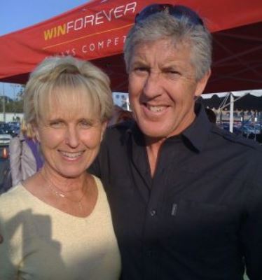 Wendy Pearl with her former husband Pete Carroll